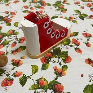 Melissa & Doug Red and White Kids Sneaker Toy